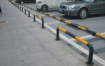 停車場安全設備20公分高防撞車桿 2米長車輛減速后退擋車器